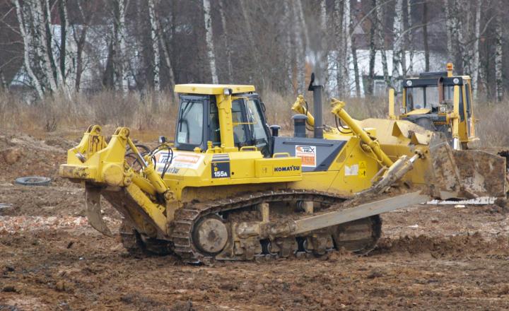 Компания Техоптимум-земляные работы.
Бульдозер komatsu D155A компании Техоптимум.